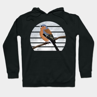 Chaffinch Winter Snow Bird Watching Birding Ornithologist Gift Hoodie